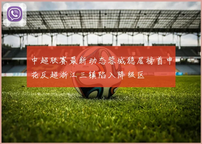 中超联赛最新动态蓉城稳居榜首申花反超浙江三镇陷入降级区